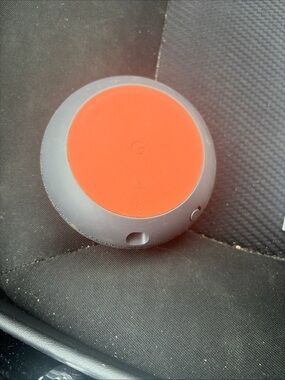 Google Compact Round Portable Speaker - Orange and Gray